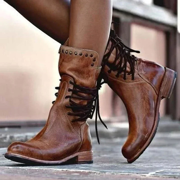 Mia-Stylish Leather Boots