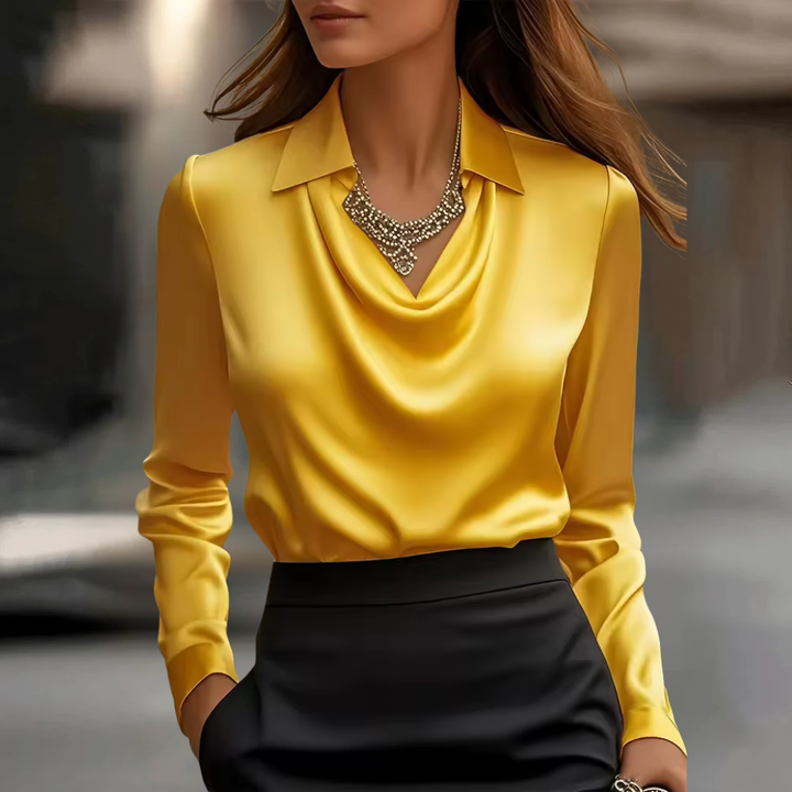 Fiona-Elegant Satin Blouse