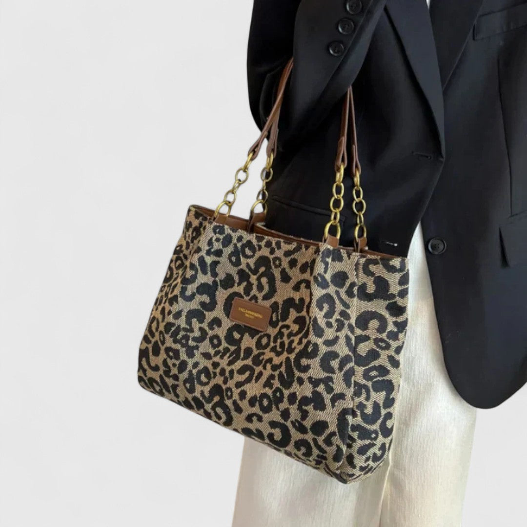 Daisy - Chic Leopard Print Tote Bag