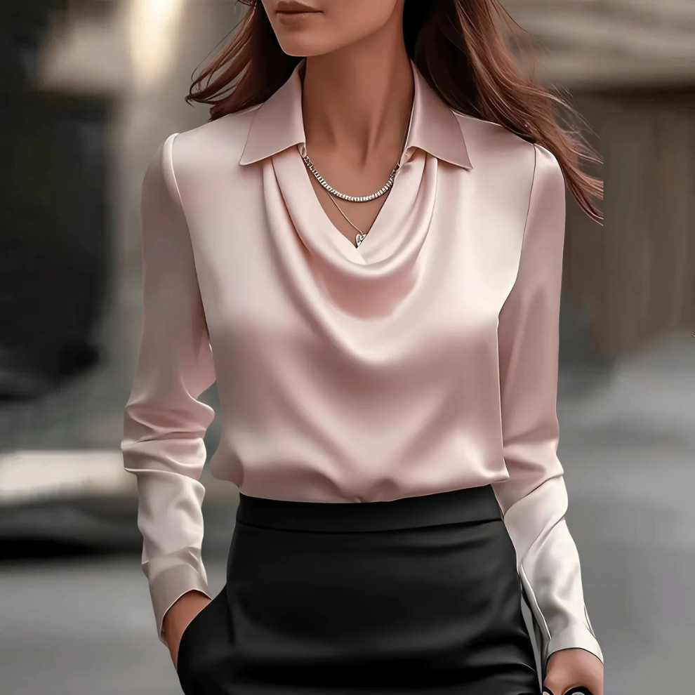 Fiona-Elegant Satin Blouse