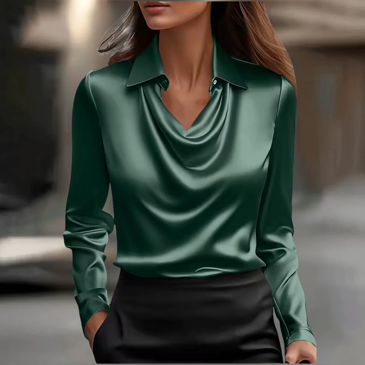 Fiona-Elegant Satin Blouse