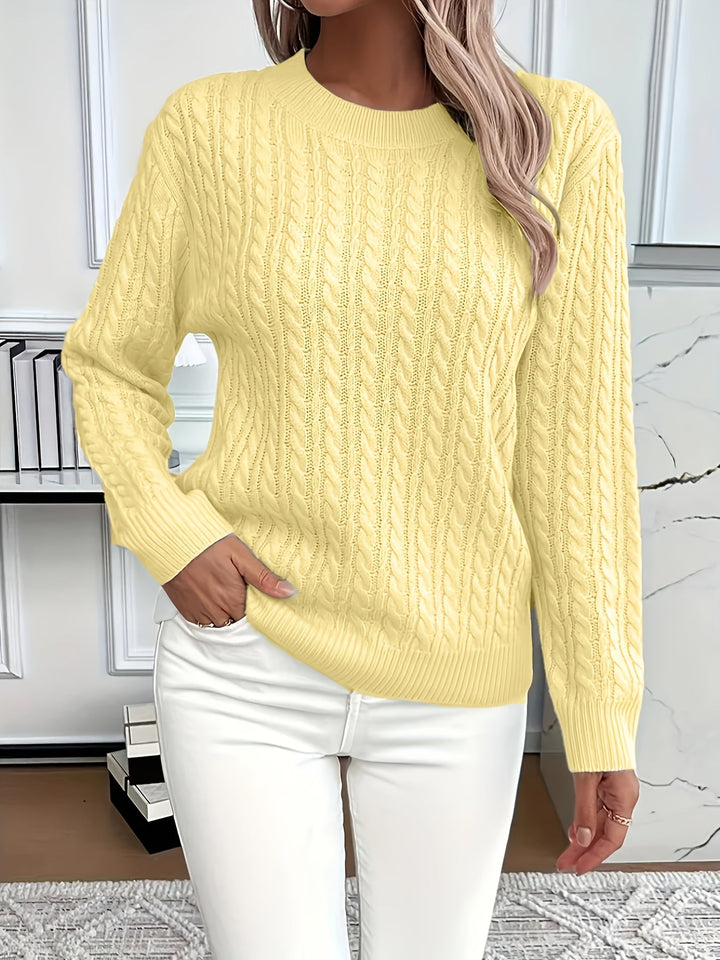 Bernila – Ladies' Cable Knit Jumper
