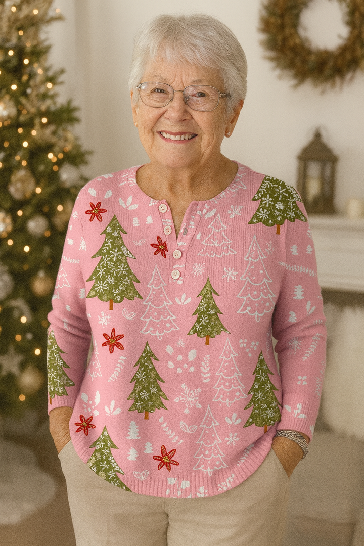 Winter Grace Button Knit