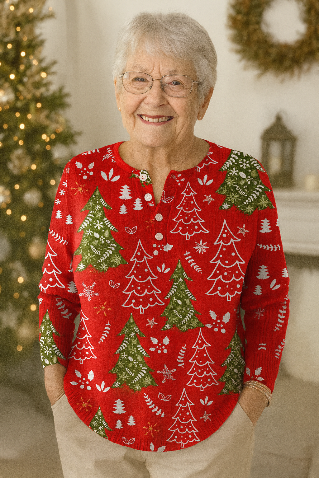 Winter Grace Button Knit