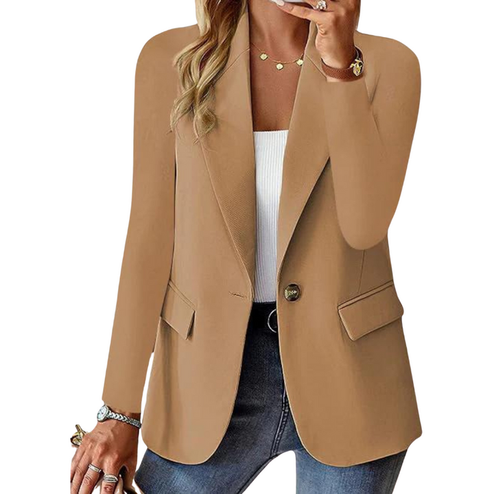 Tailored Single-Button Blazer