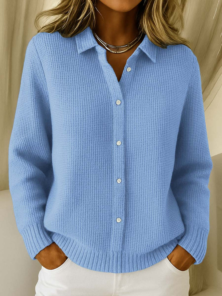 Elaine-Classic Knit Button Cardigan